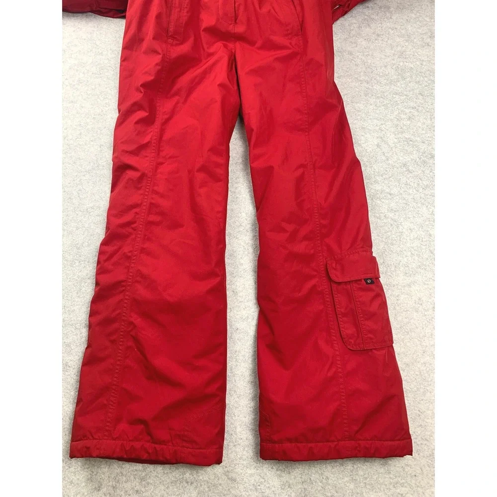 Nils Ski Suit Womens 8 Red One Piece Hooded Thermore Insulated Snow Suit